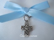 31B.  Baptism Pins with Block Style Cross Pendant
